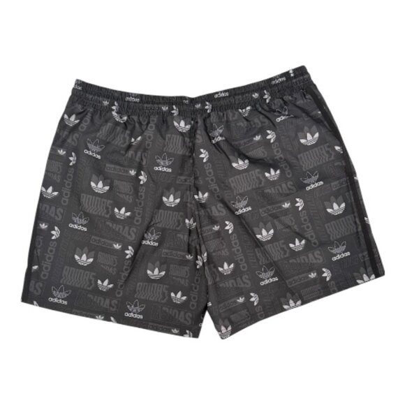 Adidas Originals Swim Shorts for men Size 2XL logo print gray and white - Picture 2 of 5